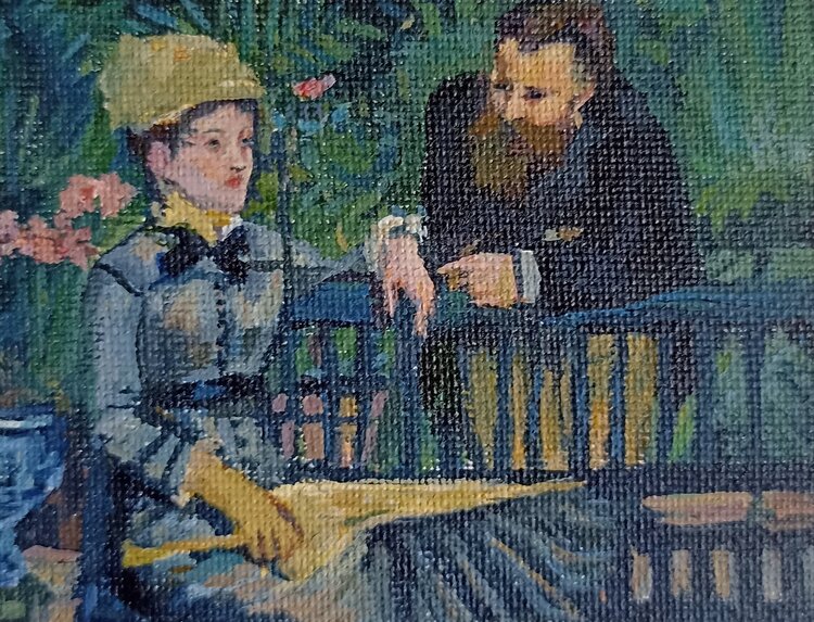 Œuvre miniature copiée d'un chef d'oeuvre Karen Martin