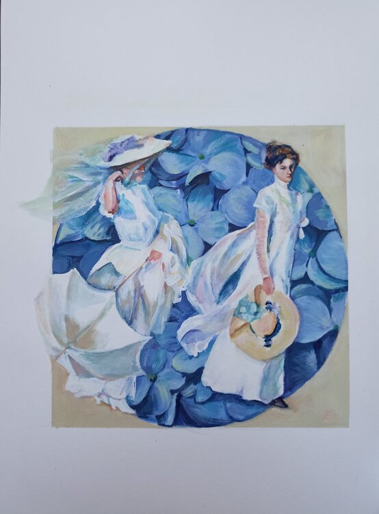 Strolling through the seashore reinterpretation Karen Martin