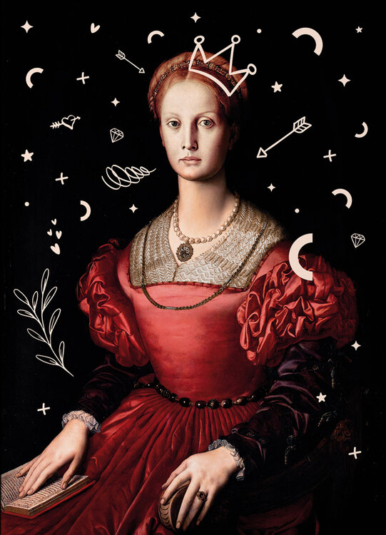 new queen 50x70 cm canvas wooden frame Kamil Piatkowski