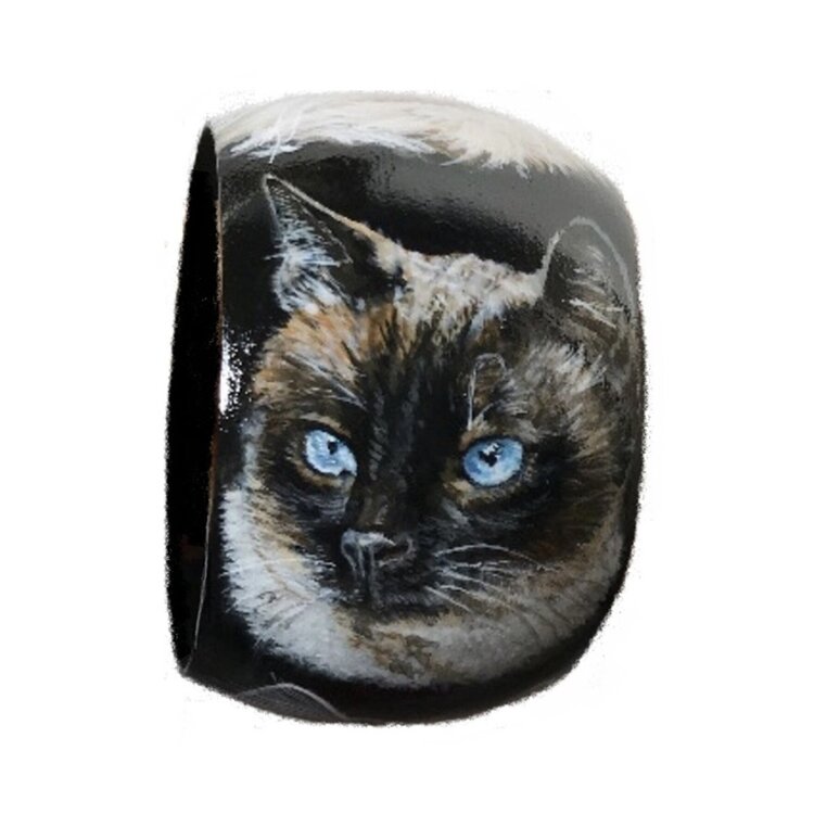Bracciale da donna con 4 ritratti di gatti Kate Makaro