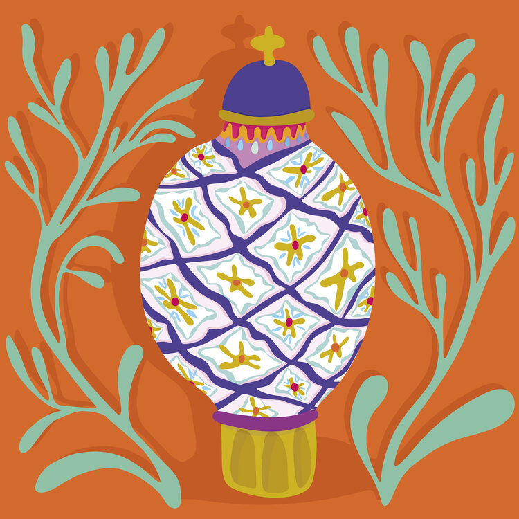 Vase 2 Cornes de Gazelle