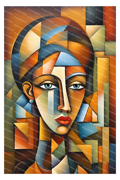 Portrait d'une Femme abstraite Steve CLASTRIER