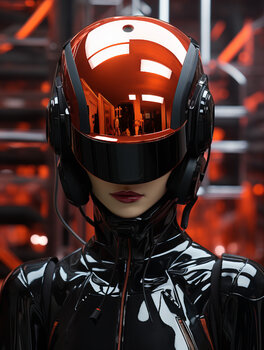 Robotic Humanoid Futuristic Poster 5 Bilge Paksoylu