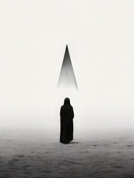 Black and White Surreal Geometry Bilge Paksoylu