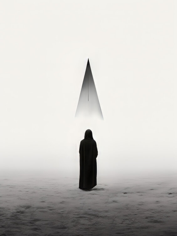 Black and White Surreal Geometry Bilge Paksoylu