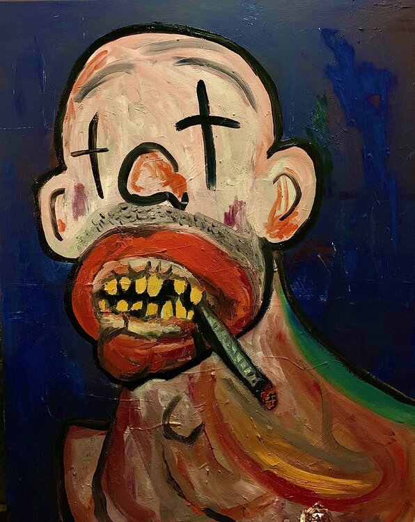 Satyr at Night (just back from a double shift) inspired by the poem 