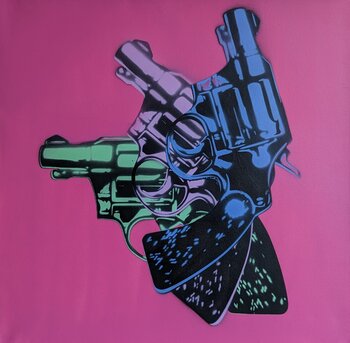 Pistolen pop art Tobias Kutz