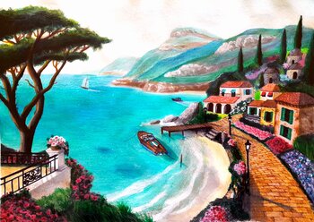 Paesaggio marino Francesco Lampo