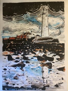 Leuchtturm St Mary's Lighthouse, Whitley Bay, UK Christian Reimann