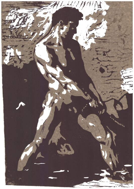 Studie eines männlichen Aktes - inspiriert von Théodore Géricault Christian Reimann