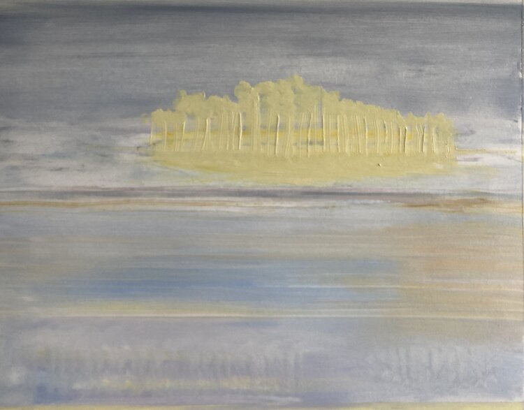 The yellow trees in the sky Sofie Plys Lossl Haxthausen