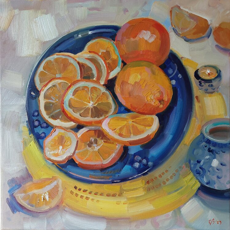 Stillleben mit Orangen Katharina Valeeva