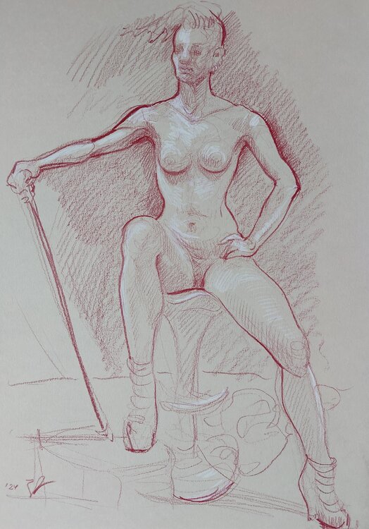 Frauen Akt Katharina Valeeva