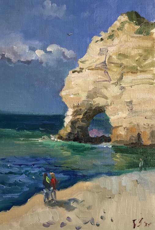 Etreta beach in Normandy Katharina Valeeva