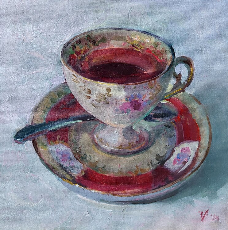 Porzellan Teetasse Katharina Valeeva
