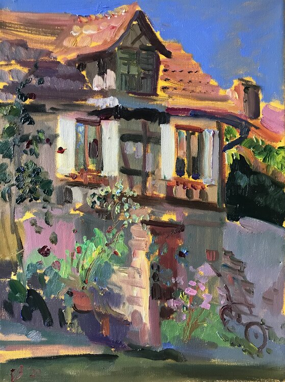 Fachwerkhaus in  Alsace Katharina Valeeva