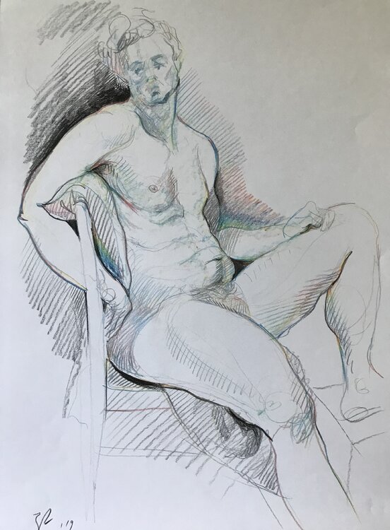 Männlicher Figur  Akt Katharina Valeeva