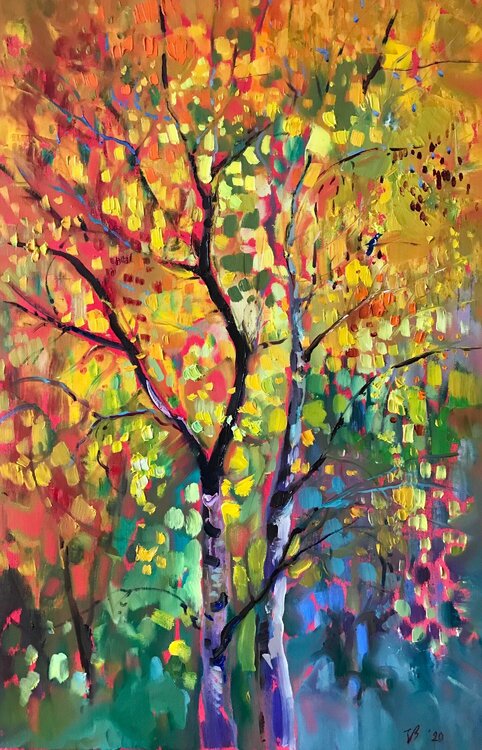 Birkenwald im Herbst Katharina Valeeva