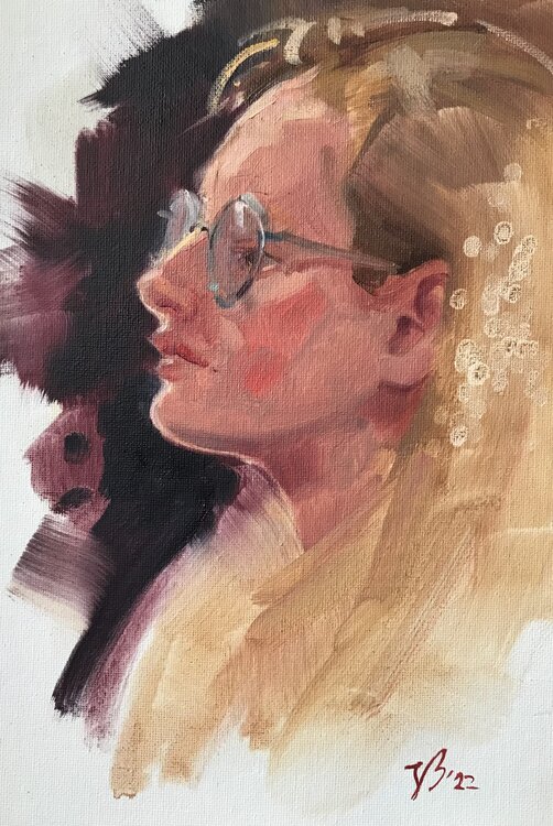 Porträt einer Frau Katharina Valeeva