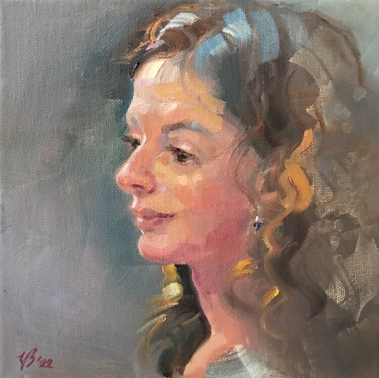 Porträt einer Frau Katharina Valeeva