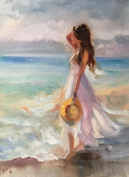 Spaziergang am Strand Katharina Valeeva