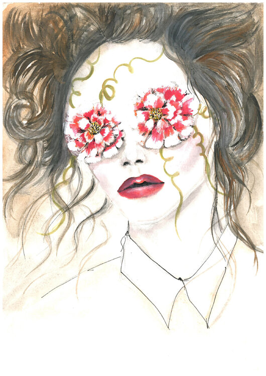 Flower face Evgenia Maltseva