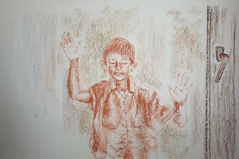 die durchsichtige Türe Sarah Hamm