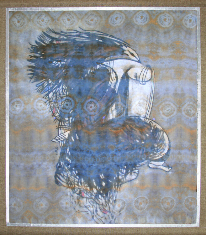 Woman and Bird Victoria Alferonok
