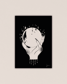 Illustration A4 Boule de cristal Julia Verneuil