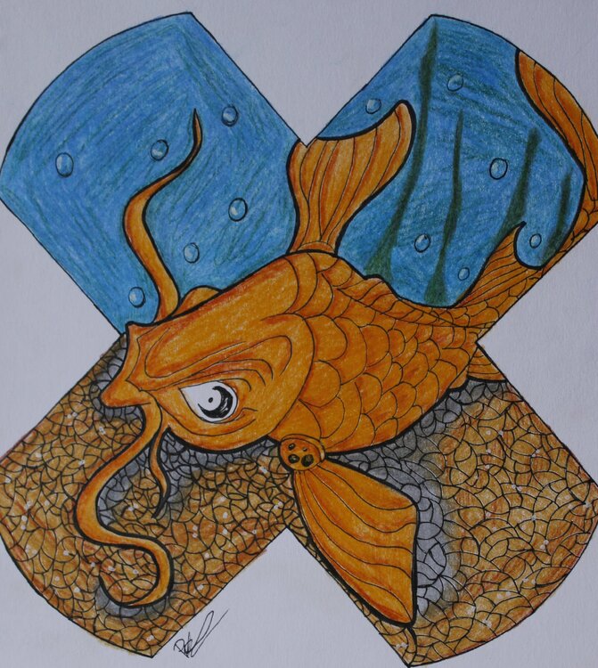 Fischglas mit Goldfisch Pascal Gahl