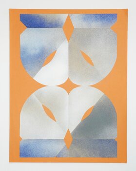 Papierarbeit Collage Scherenschnitt o.T. 65x50cm Ludwig Schult