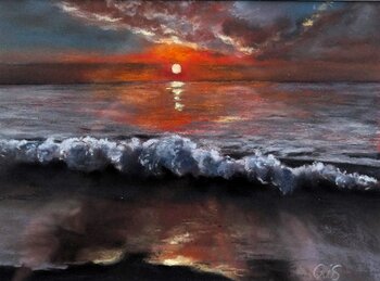 Sonnenuntergang am Meer Christine Schuldhaus