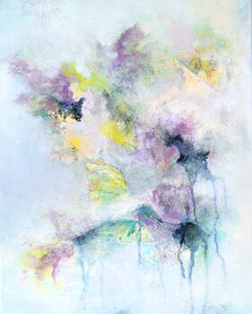 abstrakte Blumen Christine Schuldhaus