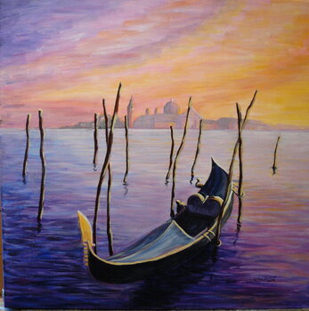 Soir sur la lagune Jacqueline Gothie-Boraud