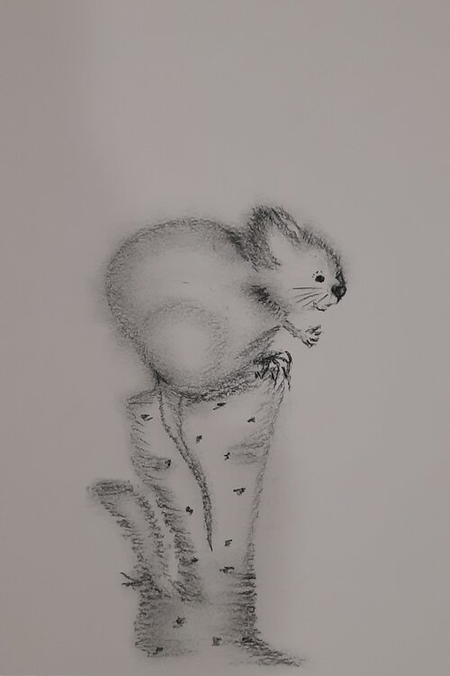 Mouse on the tree Anna Gorbacheva