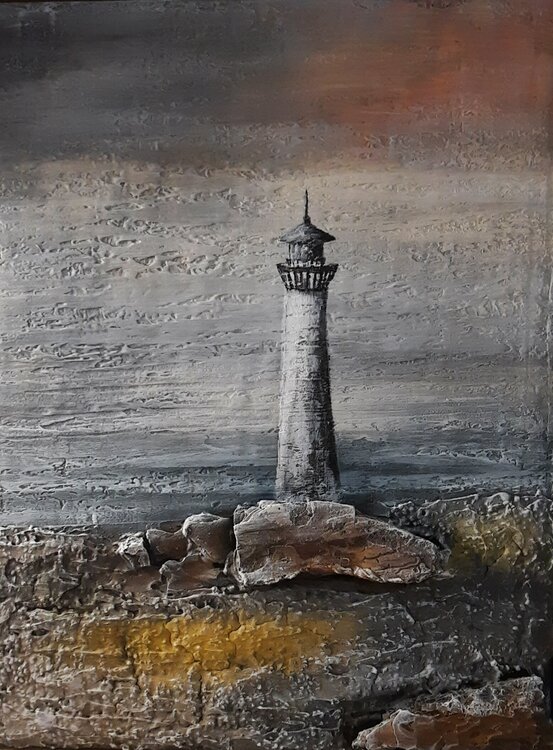 Lonely Lighthouse Anna Gorbacheva