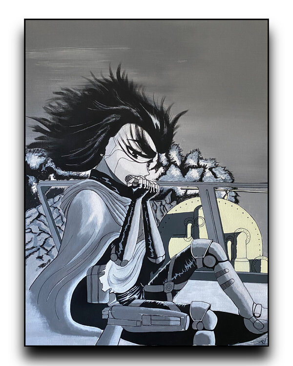 Gunnm paint Alexandre Lejeune