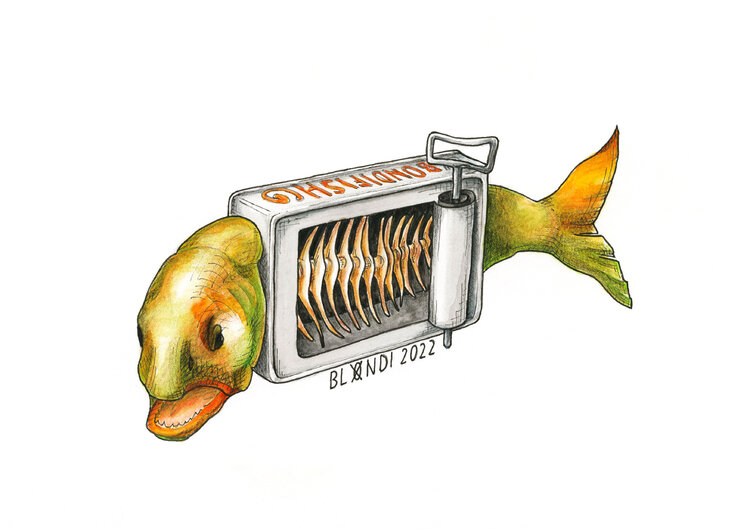 Fish in a Can BlondiArt