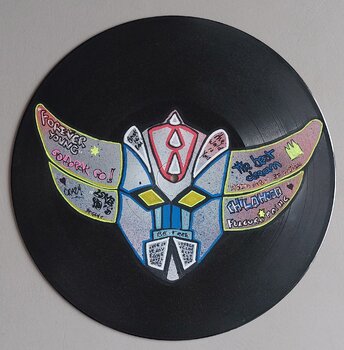 Goldorak sur vinyl 33t Peggy Cannonge