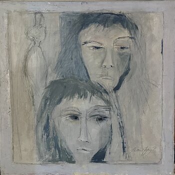 Blue and indigo-blue couple Karen Bjerg