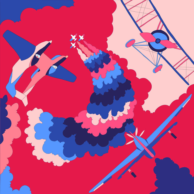 Parade dans les nuages Rouge Paloma MORAND MONTEIL