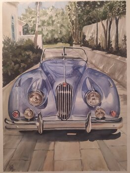 Jaguar XK 140 DHC Luca De Ambroggio