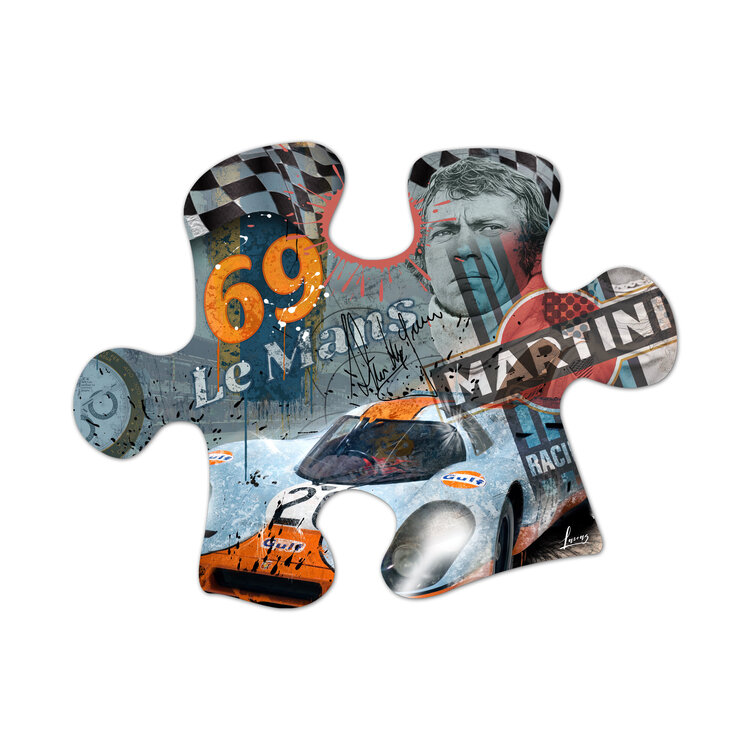 Tableau Puzzle Le Mans 69 Gilles Dunoyer