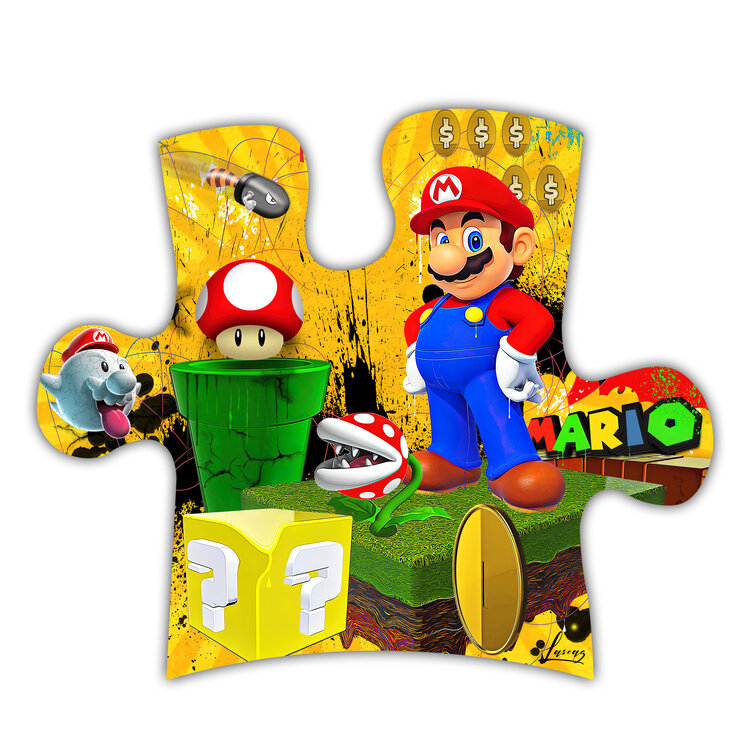 Tableau Puzzle Mario Gilles Dunoyer