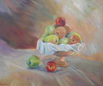 Still life with apples Jose Antonio Higuero