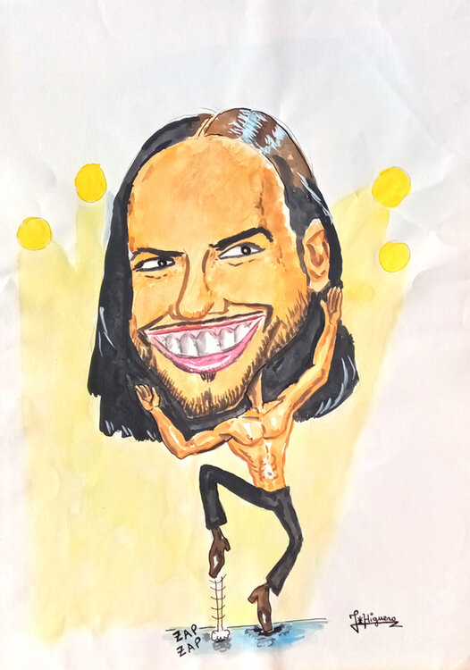 Caricature of Spanish dancer Joaquín Cortés Jose Antonio Higuero