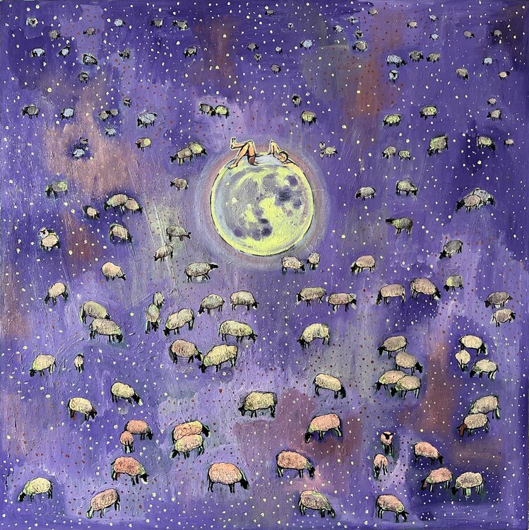GOOD NIGHT by Natasha O'Shea (2023) : Painting Acrylic on Canvas