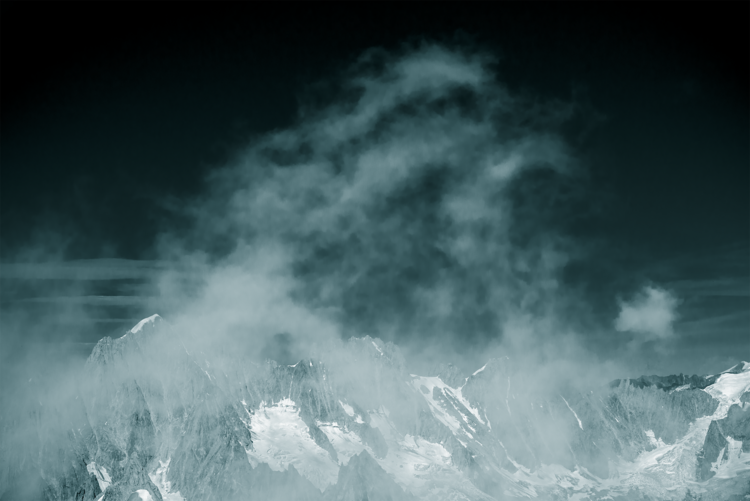 In The Name Of White - Mont Blanc 03 20x30 tirage bruno houdayer
