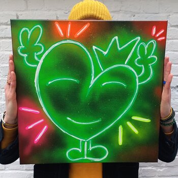 Neon Green  Double Peace M. Koeur