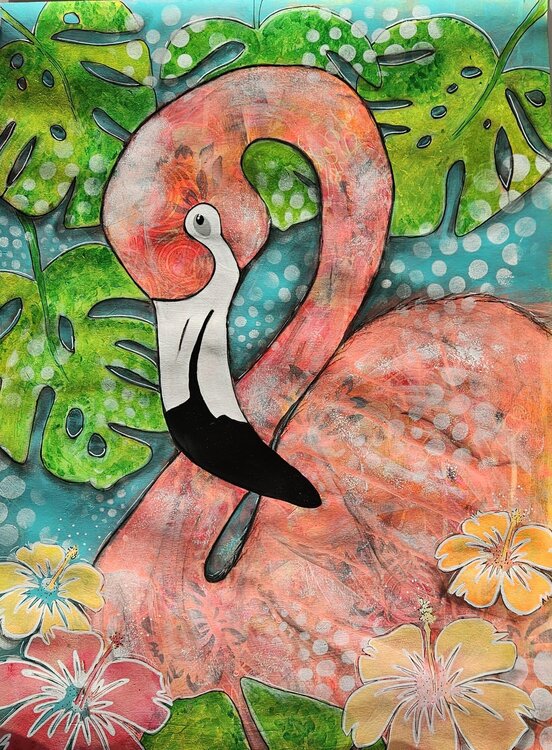 Flamingo tropical Vanessa Krombach